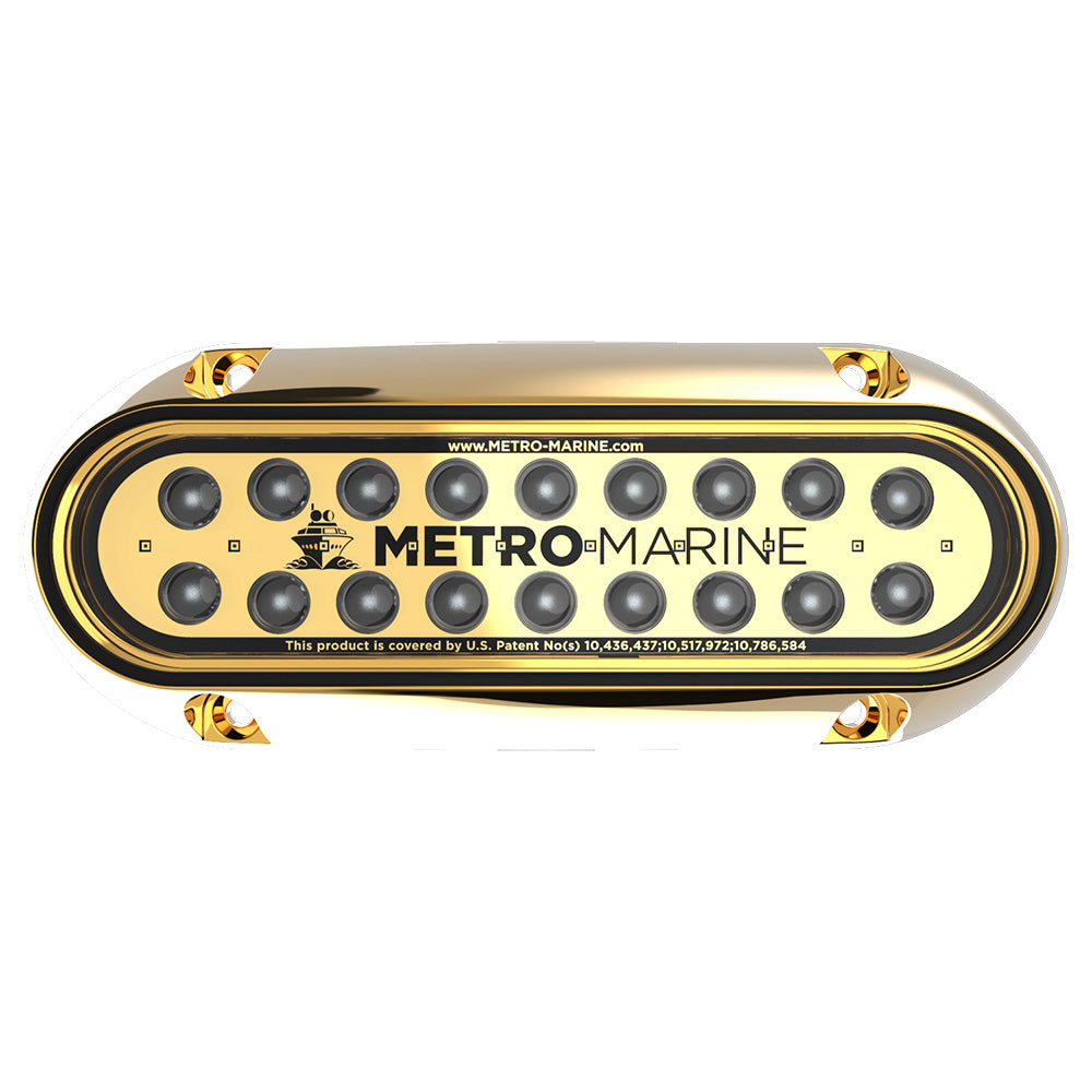 Metro Marine HighOutput Elongated Underwater Light wIntelligent Monochromatic LEDs Green 90 Beam FBME1HG390