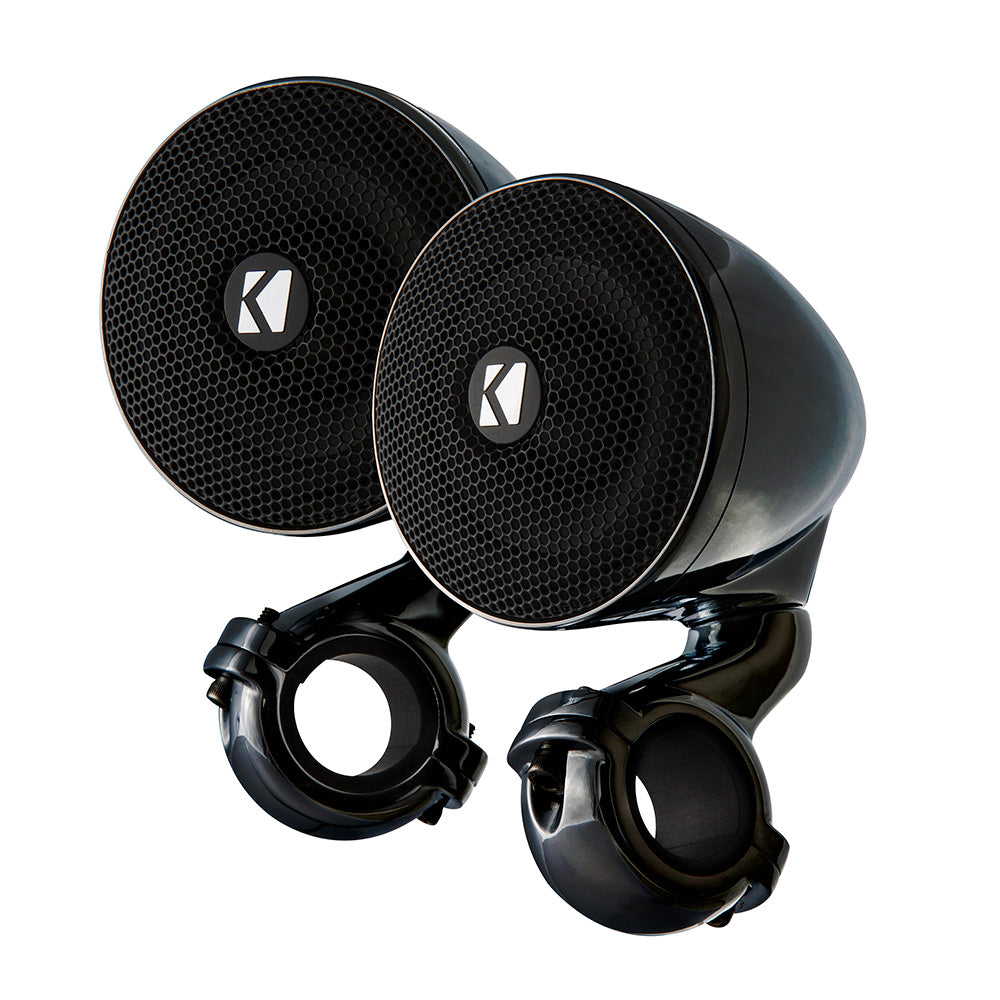 KICKER PSM 3 WeatherProof Mini Enclosed Speaker Pair 2Ohm Black 47PSMB32