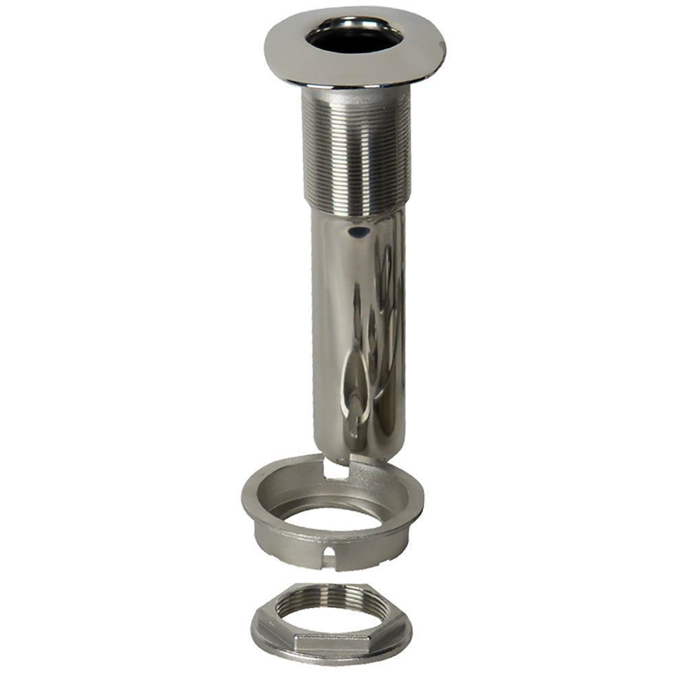 CE Smith 80 Series Screwless Flush Mount Rod Holder 0 Degree Stainless Steel Cast Bottom Black Liner 53686C