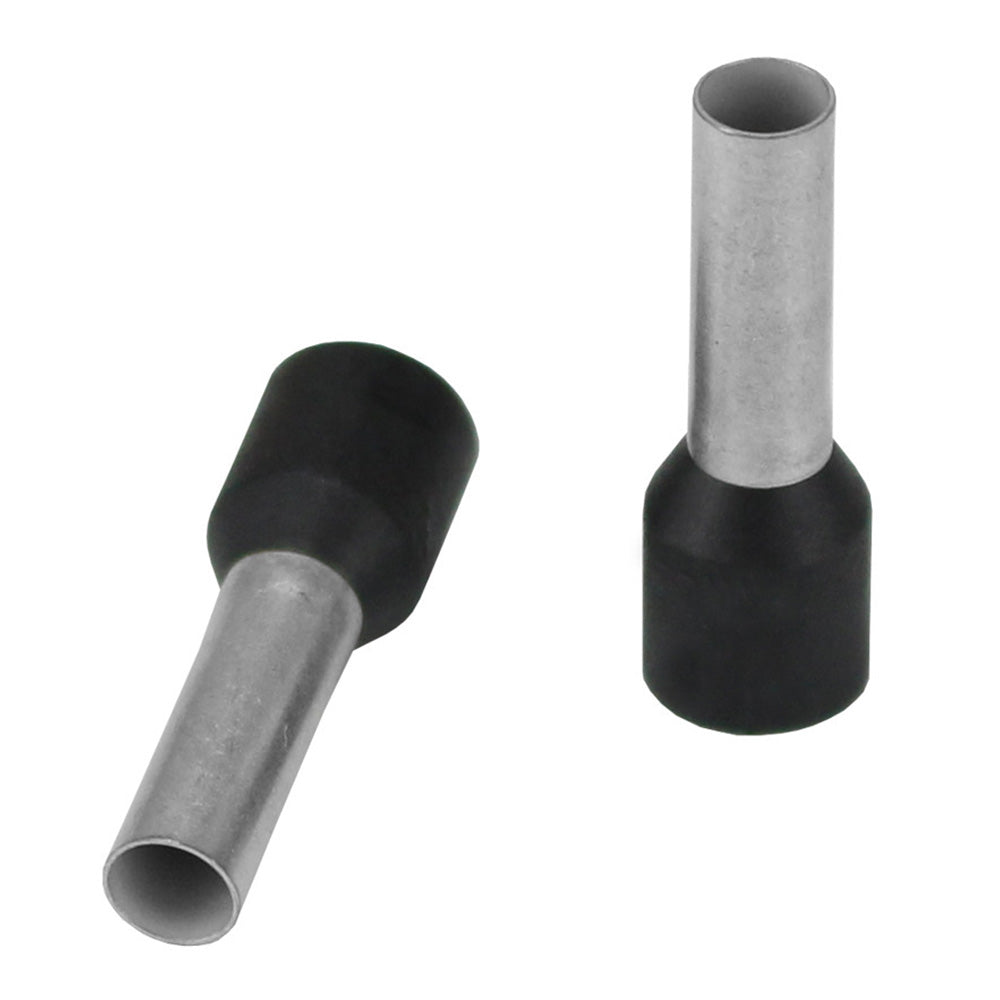 Pacer Black 10 AWG Wire Ferrule 10mm Length 25 Pack TFRL1012MM25
