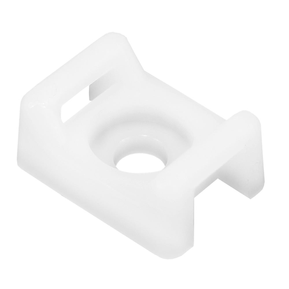 Pacer Screw Down Cable Tie Mount 10 Screw Mount Method Natural Color 100 Pack CTM3S10100