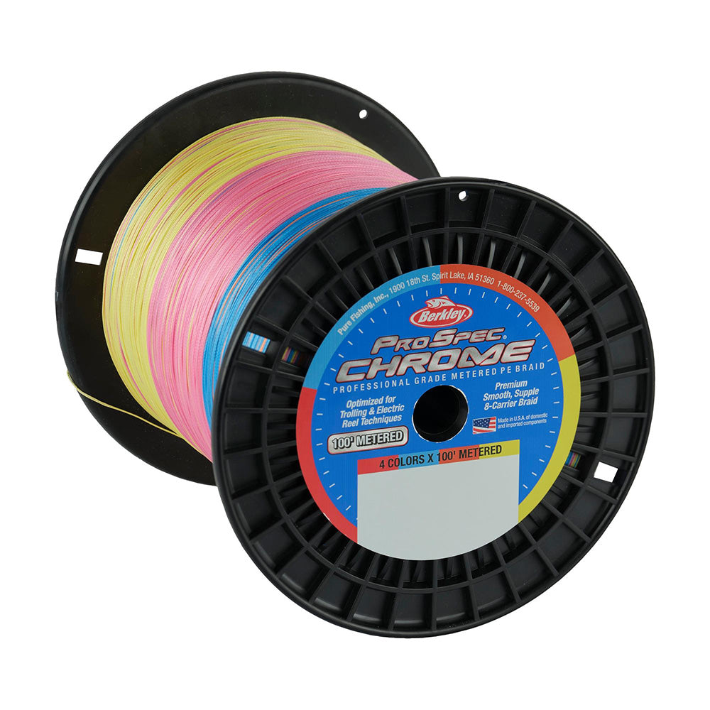 Berkley ProSpec Chrome 4 x 100 Metered Braid 30lb 3500yd 1640956