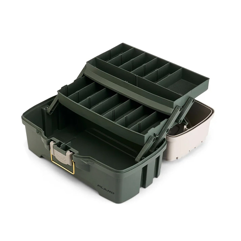 Plano TwoTray Tackle Box GreenTan P000404