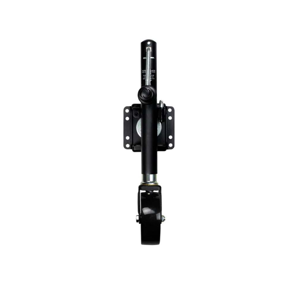 Powerwinch Select Series Jack 1200lb WeldOn Single Wheel Carbon Black 21400J1200W1BR