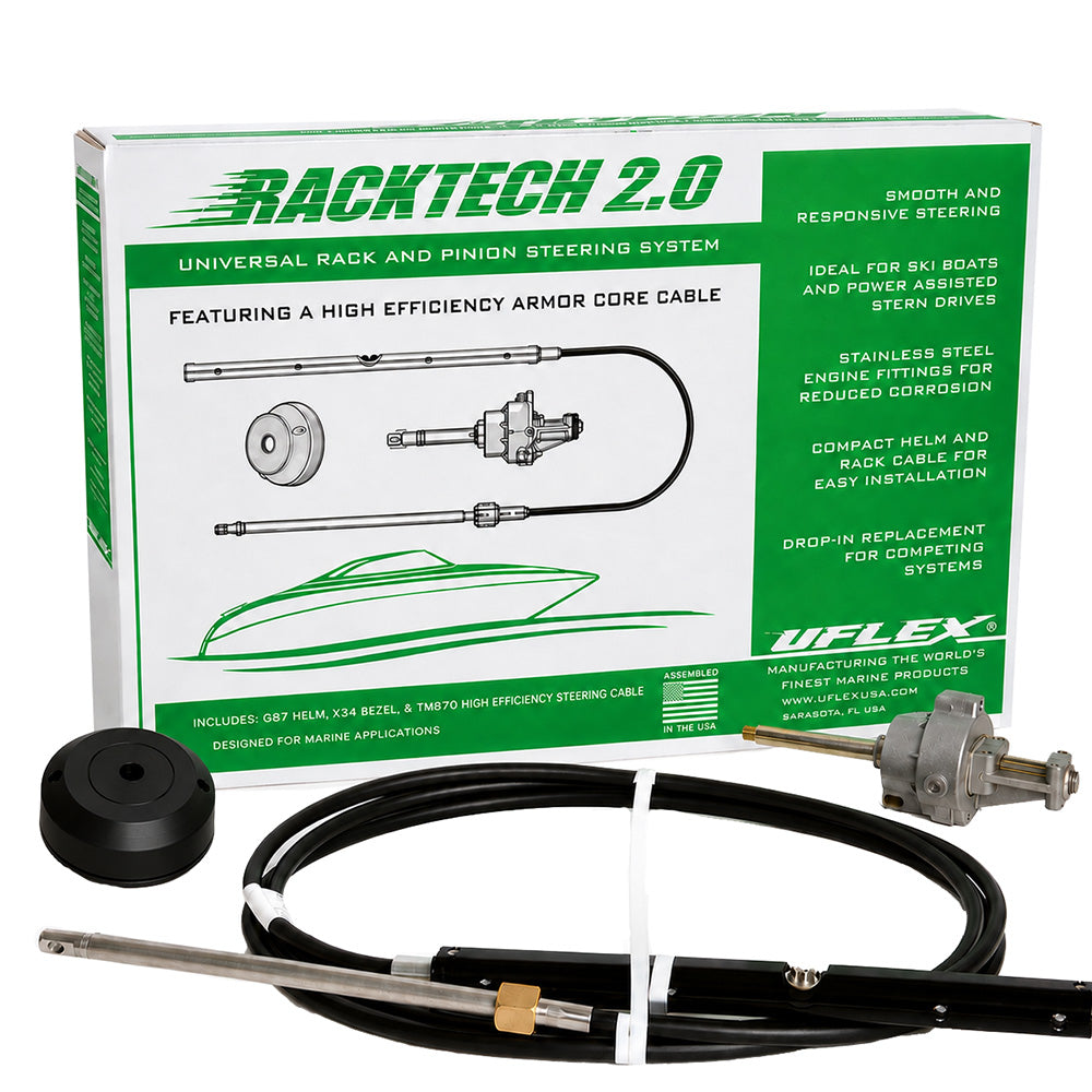 Uflex Racktech 20 High Efficiency Rack Pinion System Kit 11 Cable RACKTECH2011