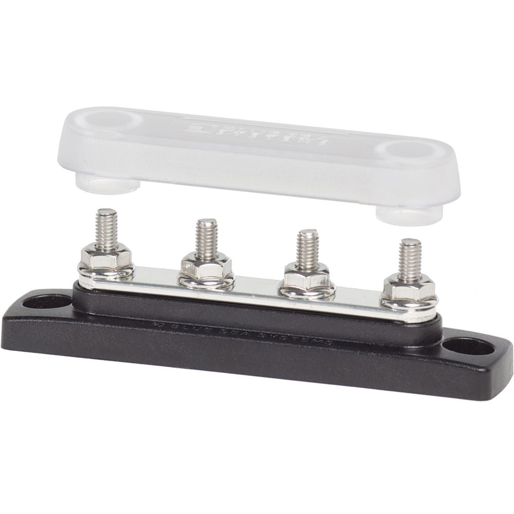 Blue Sea 2315 MiniBus 100 Ampere Common BusBar 4 x 1032 Stud Terminal with Cover 2315