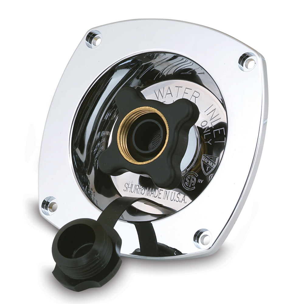Shurflo by Pentair Pressure Reducing City Water Entry Wall Mount Chrome 18302914
