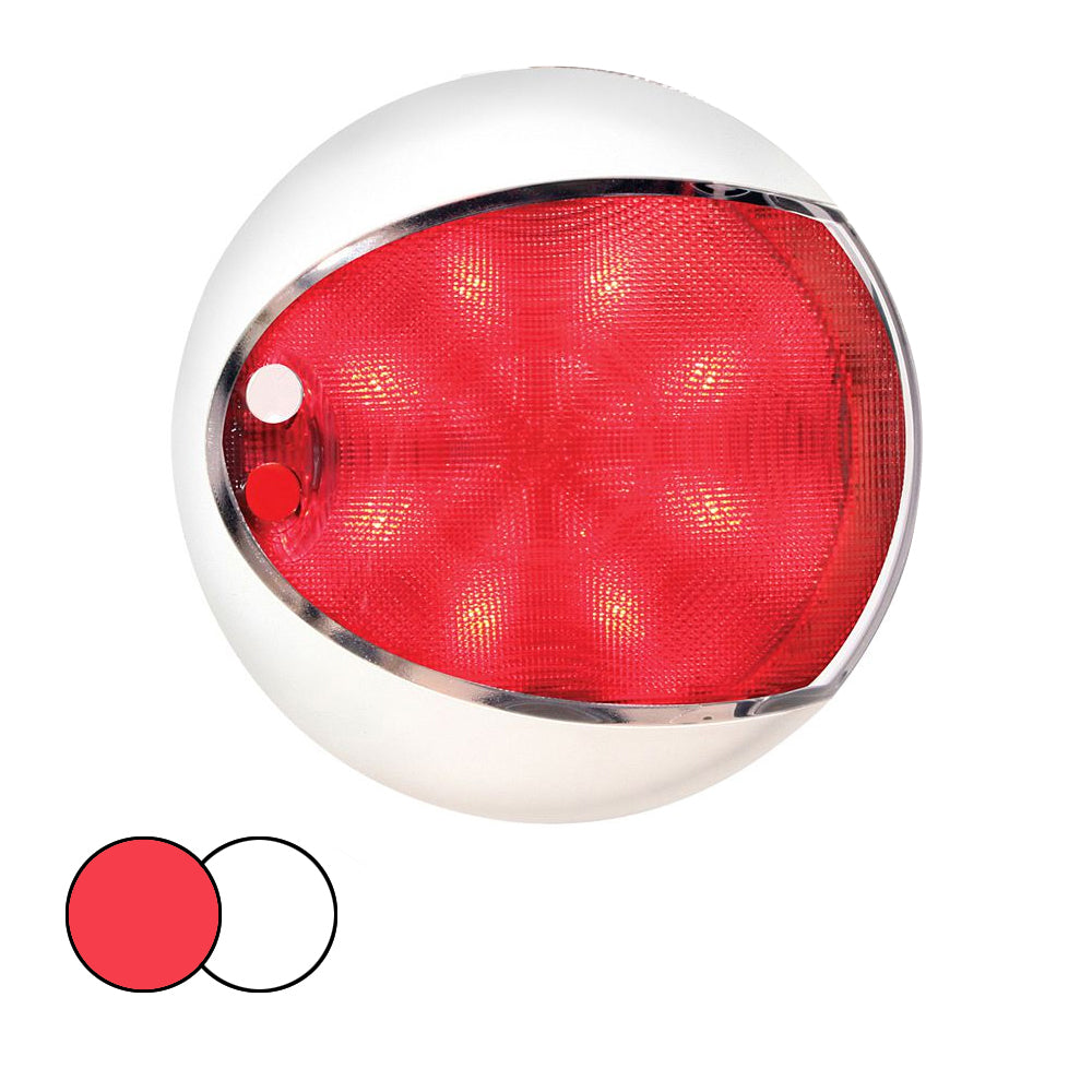 Hella Marine EuroLED 130 Surface Mount Touch Lamp RedWhite LED White Housing 959950121