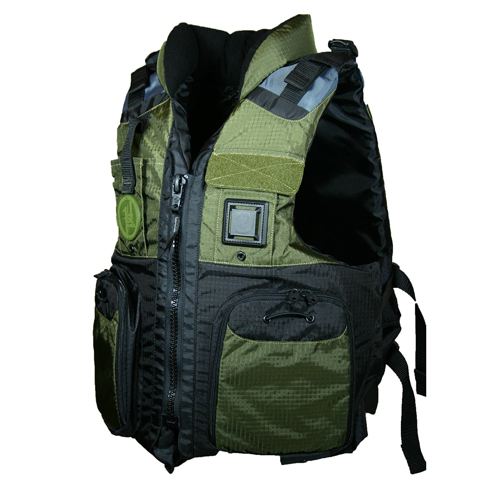 First Watch AV800 Four Pocket Flotation Vest OD Green Small to Medium AV800GNSM