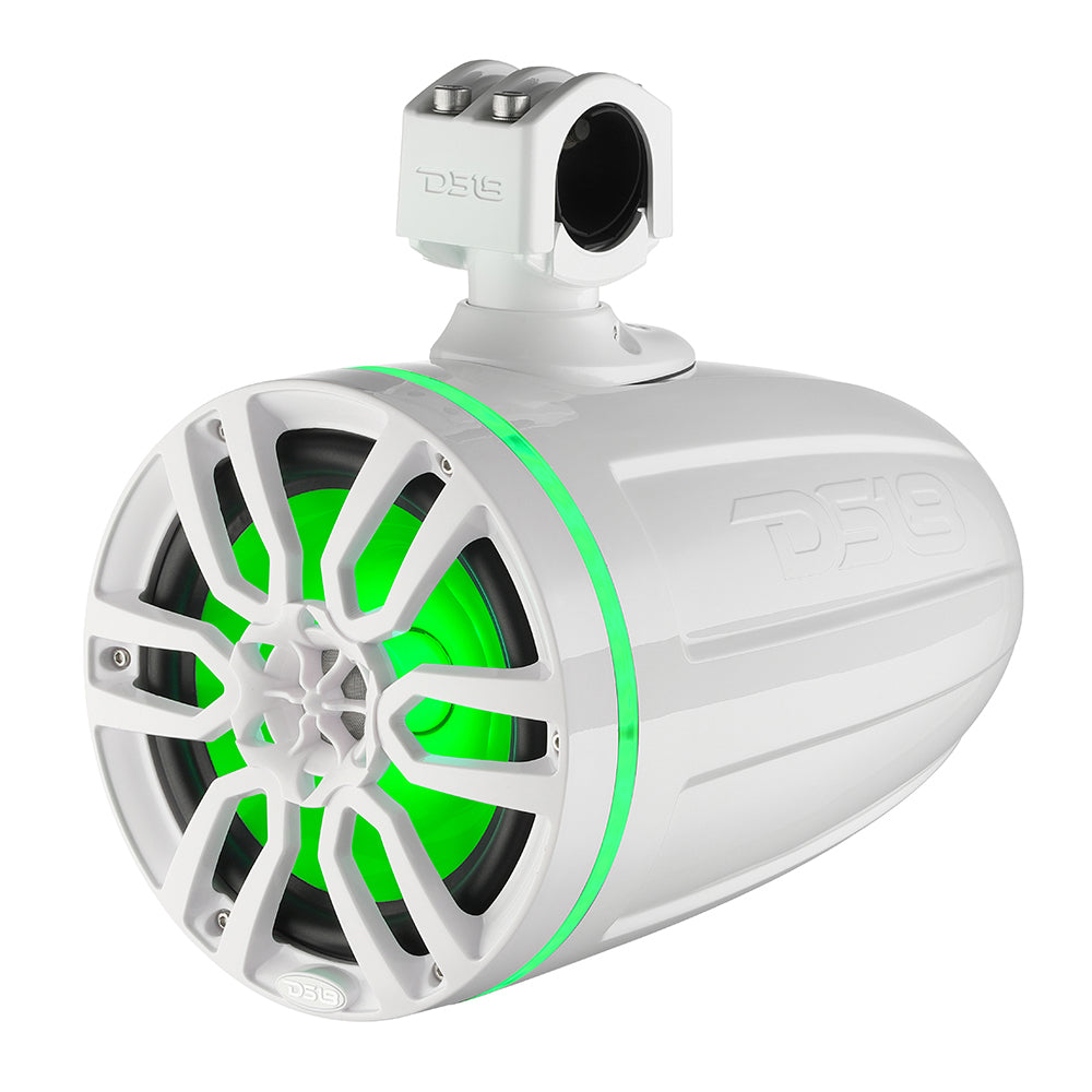 DS18 X Series HYDRO 8 Wakeboard Pod Tower Speaker wRGB LED Light 375W White NXLX8TPWH