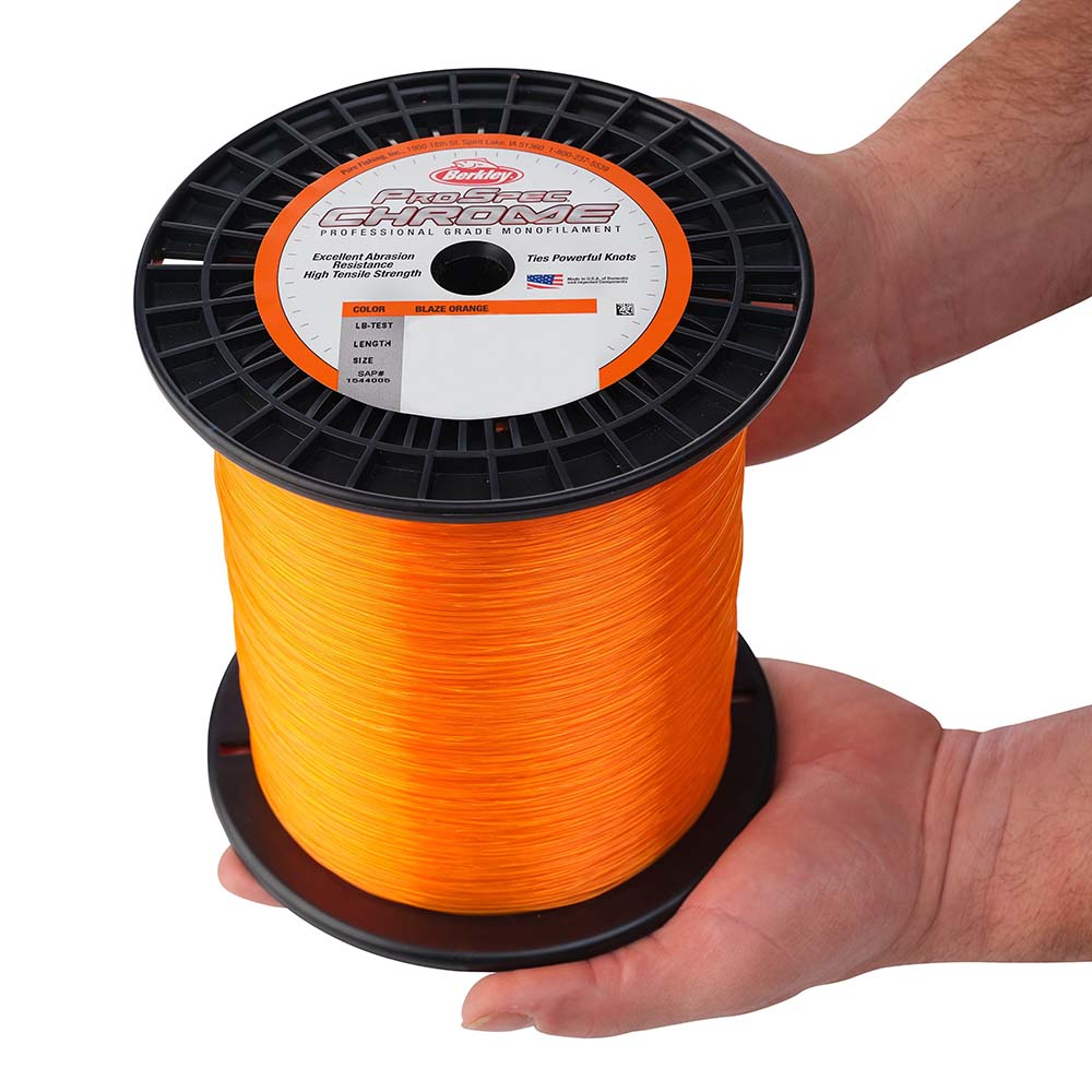 Berkley ProSpec Chrome Blaze Orange Monofilament 80 lb 3750 yds PSC5B8080 1544014