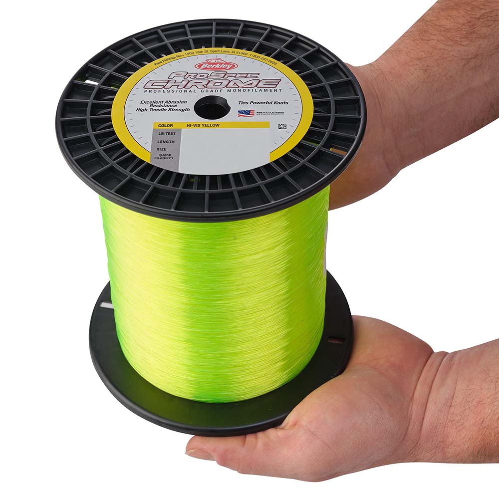 Berkley ProSpec Chrome HiVis Yellow Monofilament 30 lb 3000 yds PSC3B30HVY 1543672