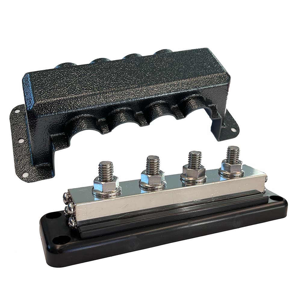 Victron Busbar 600A 4P Cover 4X 38 Plus 4X M8 Terminals VBB160040010