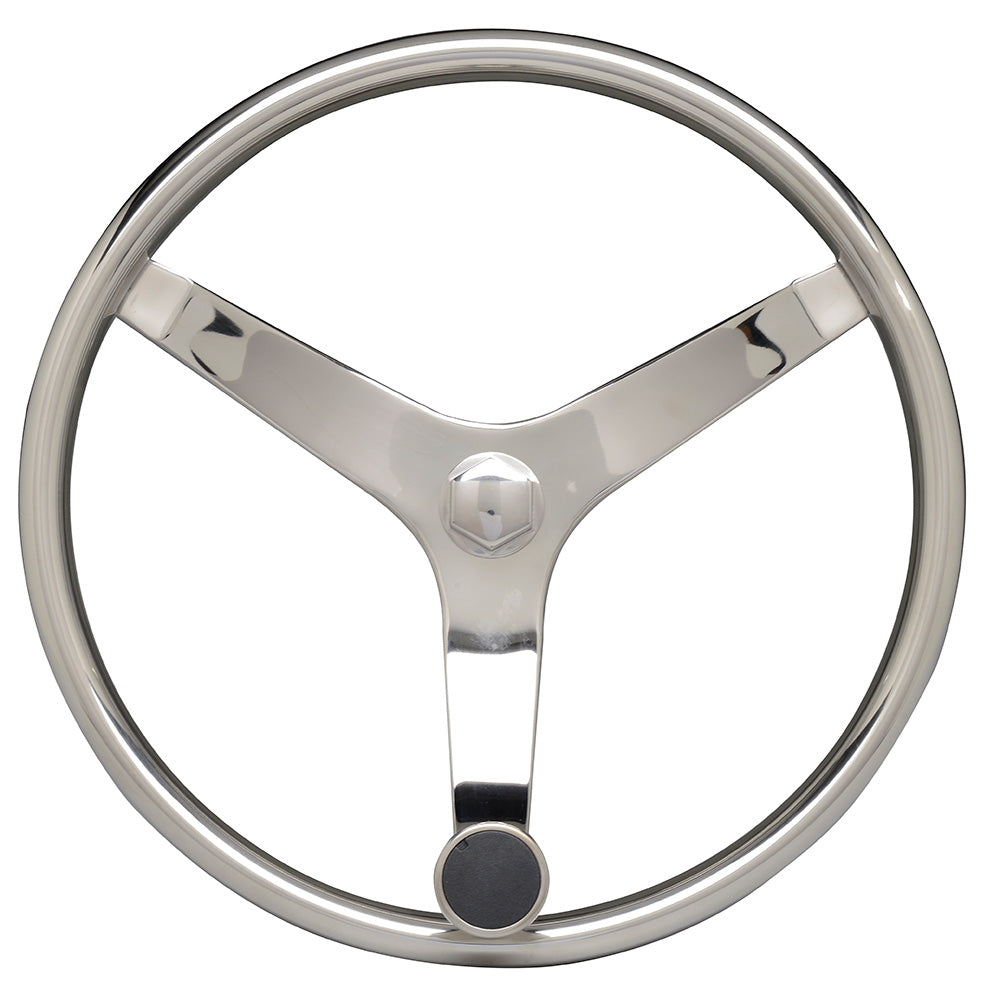 Uflex V46 135 Stainless Steel Steering Wheel wSpeed Knob No Wheel Nut V46