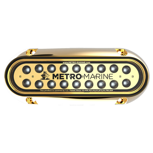 Metro Marine HighOutput Elongated Underwater Light wIntelligent Monochromatic LEDs  Aqua 45 Beam FBME1HA345