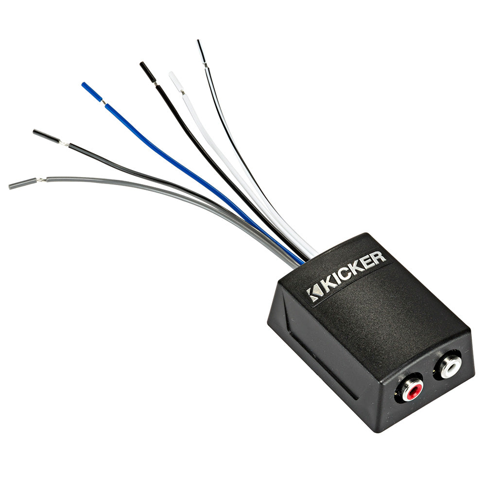 KICKER KSeries Interconnect  Speaker to RCA wLineOut Converter  12V TurnOn Lead 46KISLOC2