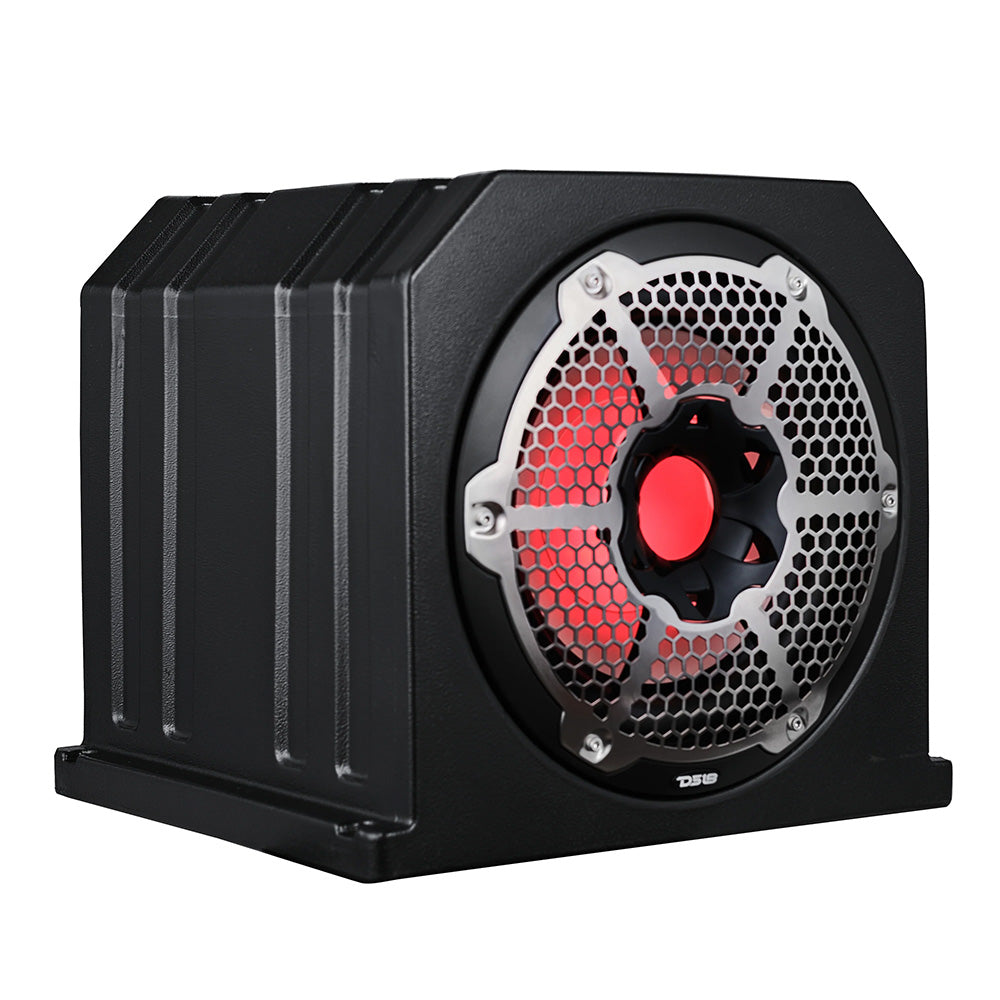 DS18 HYDRO 10 Marine Sub Box wRGB Lighting  Black NXL10SUBLDBK