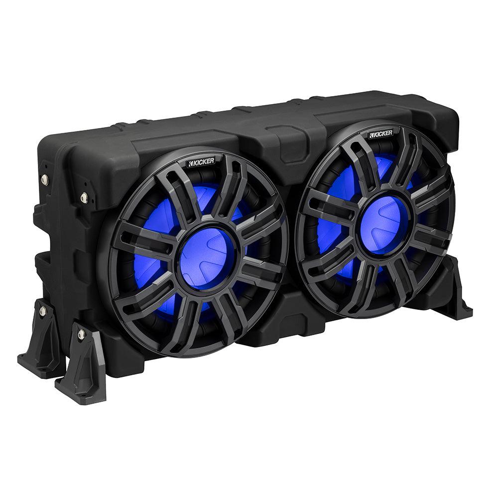 KICKER 10 Loaded Premium Marine Enclosure wPassive Radiator  4Ohm 51MWLE104