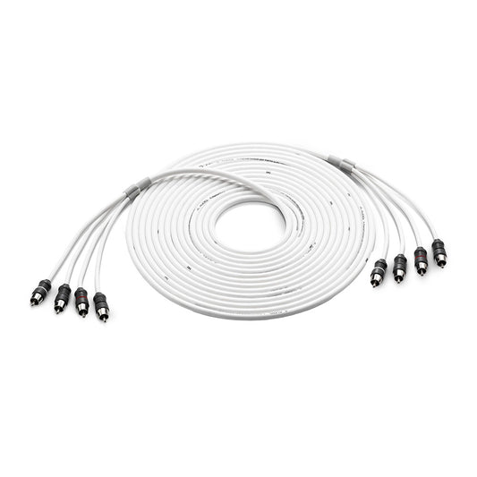 JL Audio 4 Channel 25 Marine Audio RCA Cable  XMDWHTAIC425 0101347500