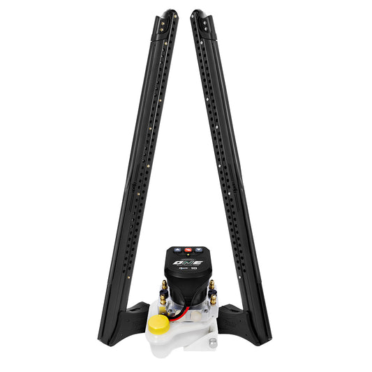 PowerPole Blade ONE Pump BLS Shallow Water Anchor System  10  Dual Blade  Matte Black PP2BLS10MB