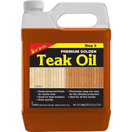 Star brite Premium Golden Teak Oil  1 Gallon 85100