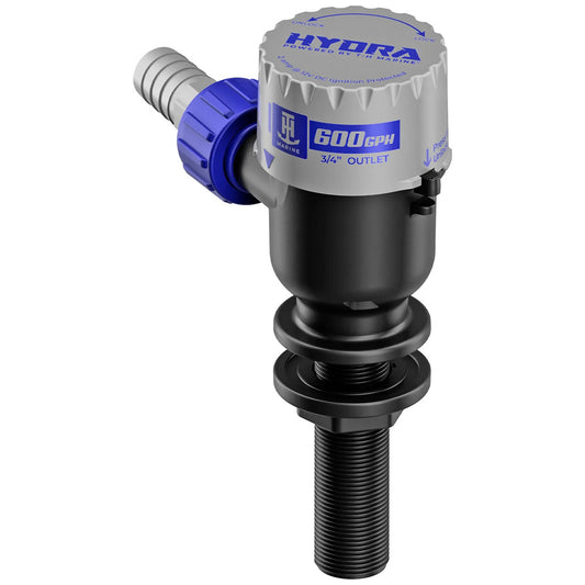 TH Marine HYDRA Livewell Pump  600 GPH  12V  Long Nozzle PMPLWL6DP