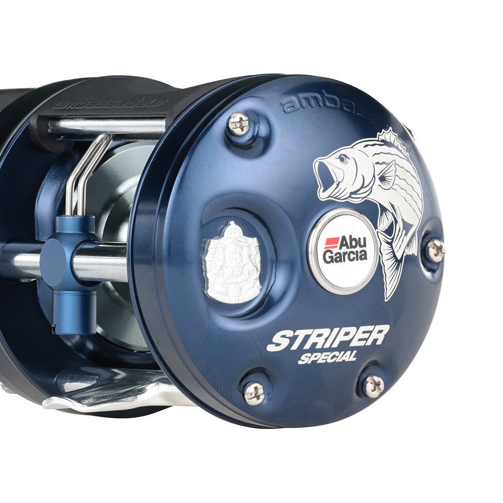 Abu Garcia Ambassadeur C3 Striper Round Baitcast Reel  Right Hand C36500STPSPC 1649441