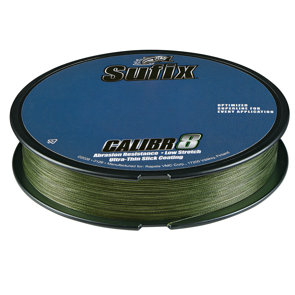 Sufix Calibr8 Braid 300yds 15lb  Low Vis Green 694115G