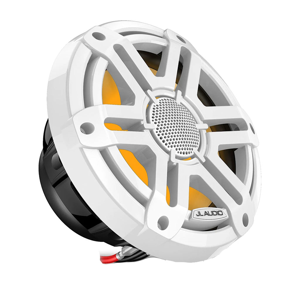 JL Audio M200 Marine Speakers 77 wLED  White Sport Grille 0100475700