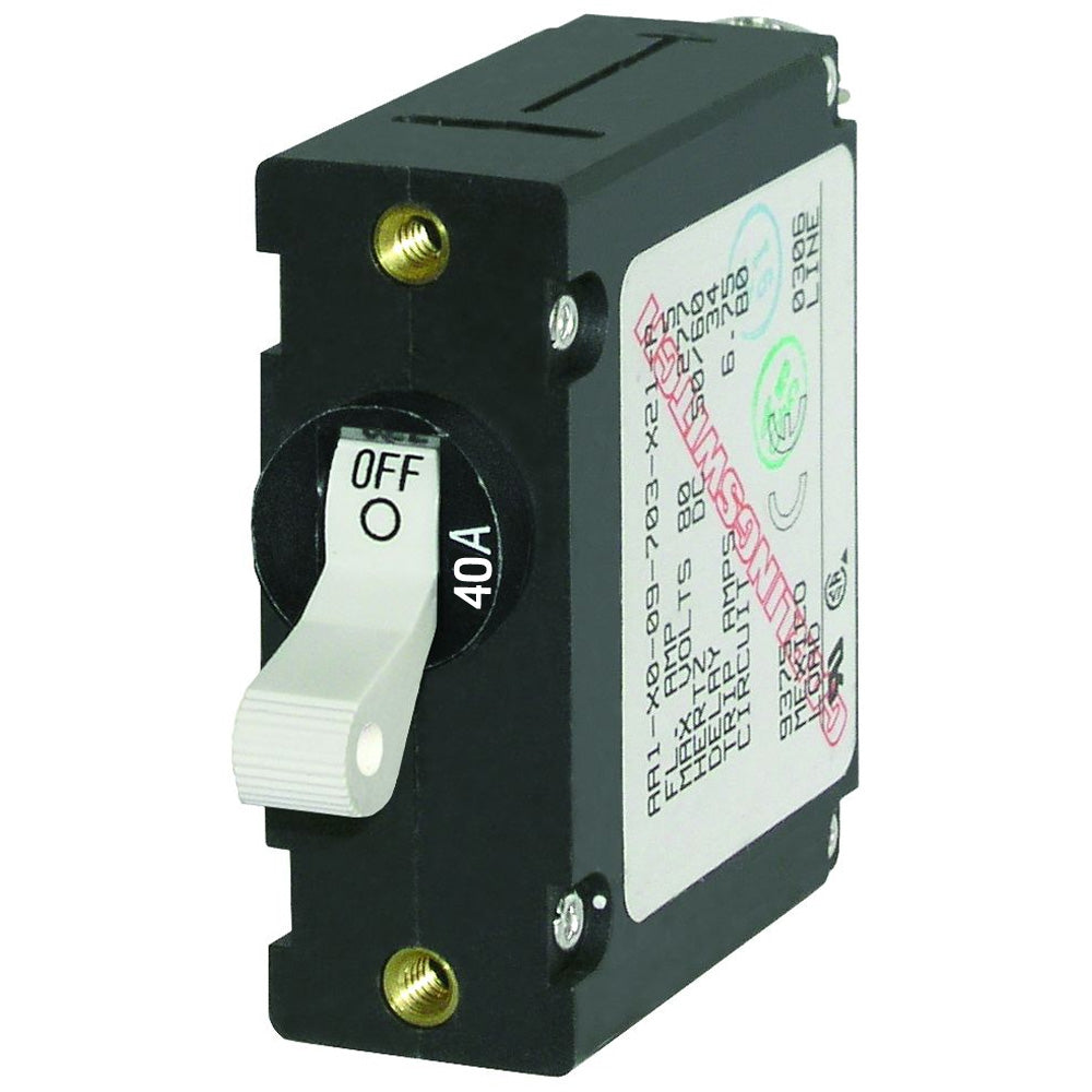 Blue Sea 7226 ACDC Single Pole Magnetic World Circuit Breaker  40AMP 7226