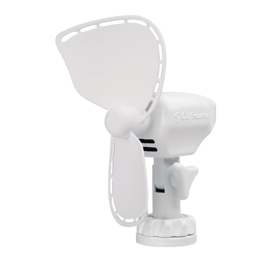 SEEKR by Caframo Ultimate 747 12V 2Speed 7 Fan wLighter Plug  White 747DCWCS