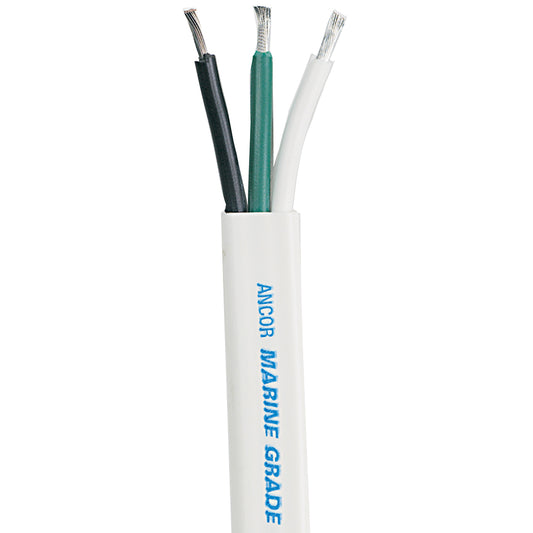 Ancor White Triplex Cable  83 AWG  Flat  50 130905