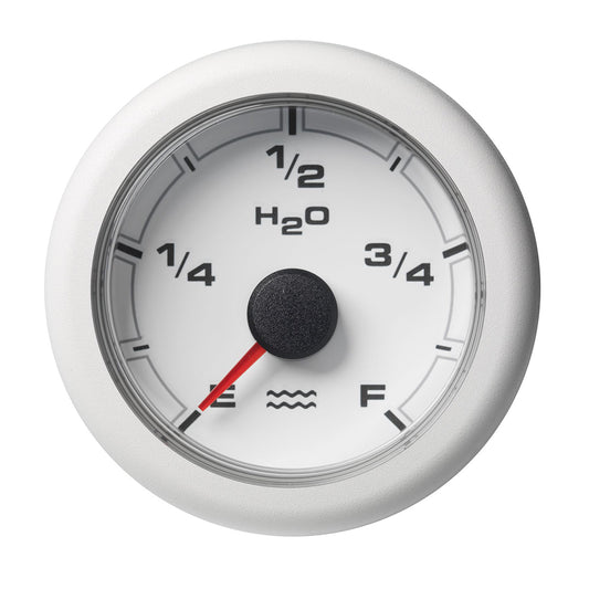Veratron 52MM 2116 OceanLink Fresh Water Empty Gauge  White Dial  Bezel A2C1065920001