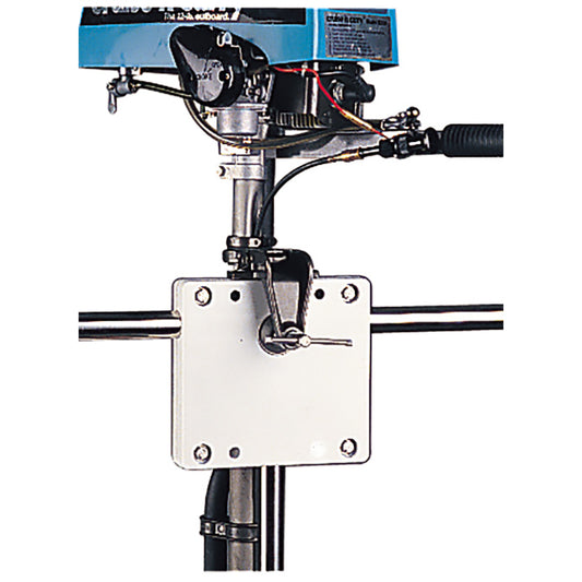 SeaDog Poly Rail Mount Motor Bracket  White 3271501