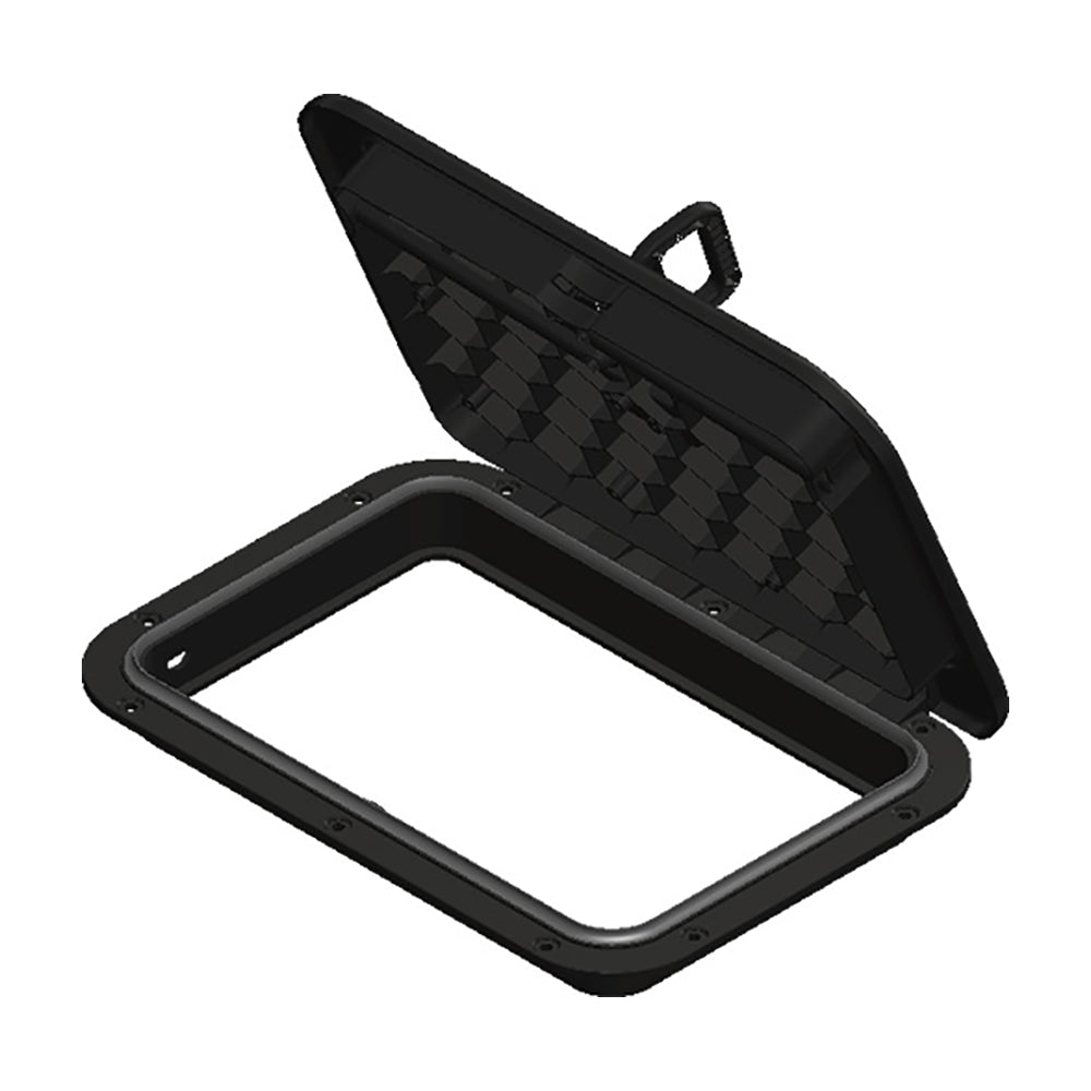 SeaDog Triple Lock Rectangular Marine Hatch  10 x 14  Black 3365253