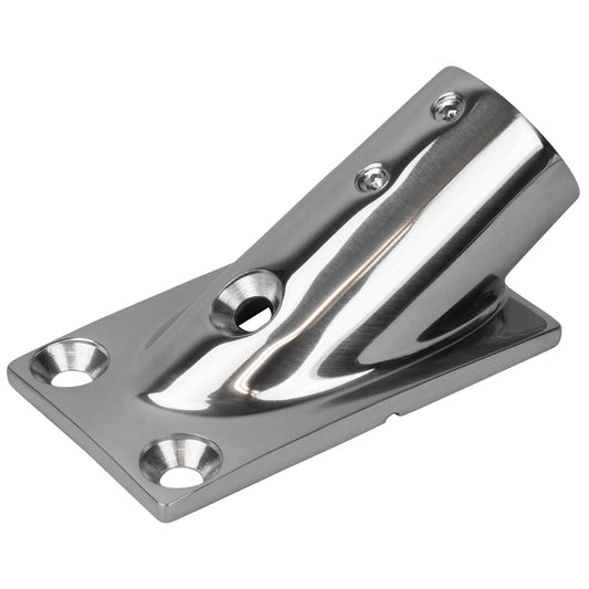 SeaDog Rail Base Fitting Rectangular Base 30 316 Stainless Steel  178 x 3316  1 OD 2813011