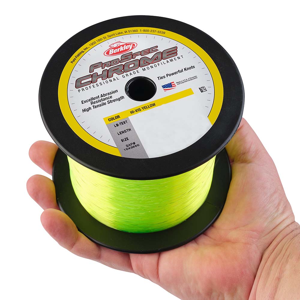 Berkley ProSpec Chrome HiVis Yellow Monofilament  30 lb  1000 yds  PSC1B30HVY 1543666