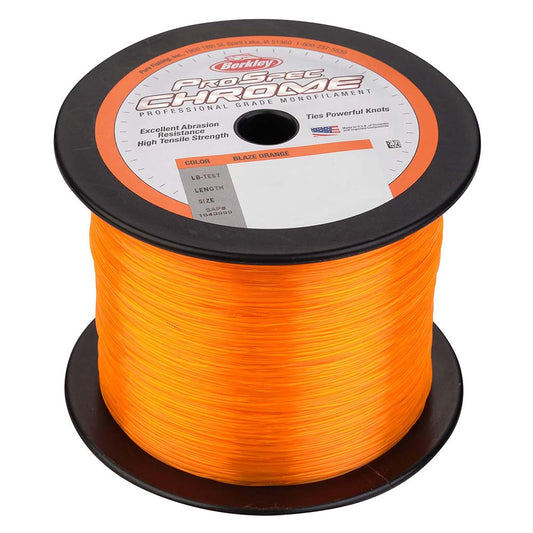 Berkley ProSpec Chrome Blaze Orange Microfilament  10lb  1000 yds  PSC1B1080 1543445