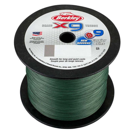 Berkley x9 Braid LowVis Green  30lb  2188 yds  X9BBK3022 1486839