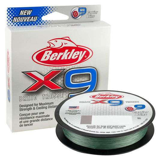 Berkley x9 Braid LowVis Green  40lb  328 yds  X9B3304022 1486828