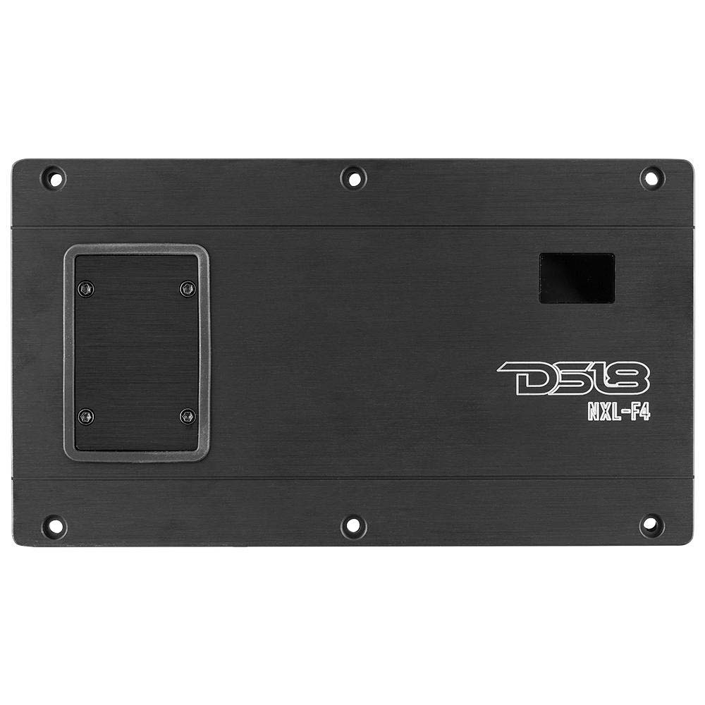 DS18 HYDRO Flush Mount Full Range Digital Marine 4Channel AMP wVoltmeter  1200W NXLF4