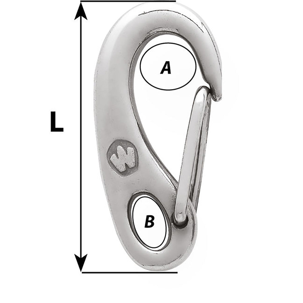 Wichard Safety Snap Hook  75mm 02481