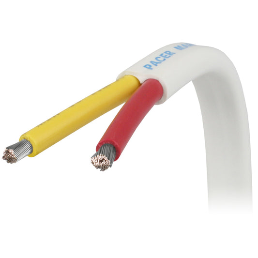 Pacer 102 AWG Safety Duplex Cable  Flat Cable  RedYellow  100 W102RYW100