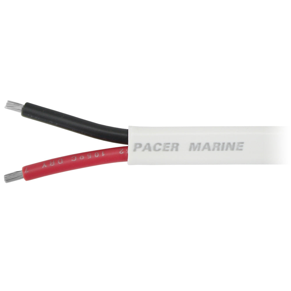 Pacer 82 AWG Duplex Cable  Flat Cable  RedBlack  50 W82DC50