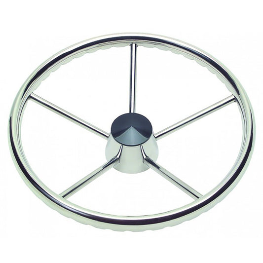 Schmitt Marine 170 Finger Grip Destroyer 5Spoke 155 Stainless Steel Cap 34 Tapered Shaft wKnob 1731521FGKR