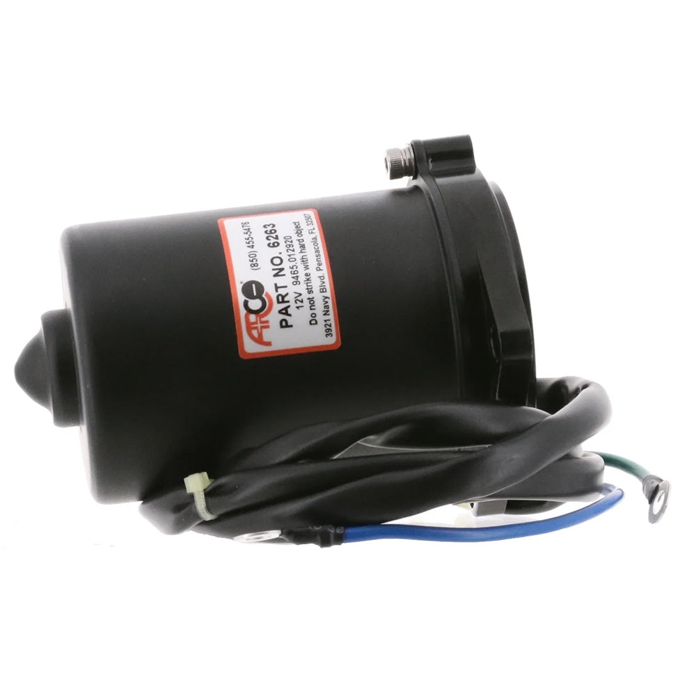 ARCO Marine Replacement Outboard Tilt Trim Motor  Yamaha 2Wire 3 Bolt Flat Blade Shaft 6263