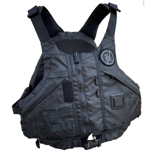 First Watch AV1000 Kayak Style Duty PFD  Black  ML AV1000BKML