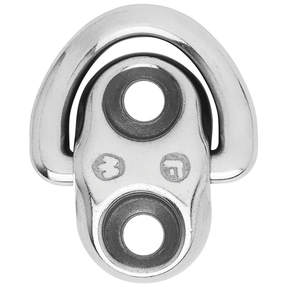 Wichard Folding Pad Eye  6mm Diameter 1564  2 Fixed Holes 6684
